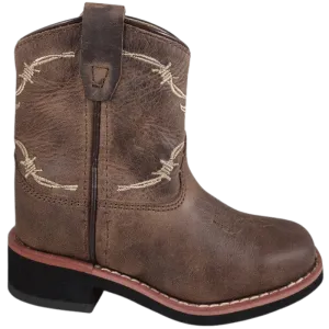 Smoky Mountain Toddler Logan Brown Waxed Distressed Western Boots 3923T