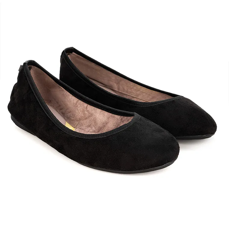 SOPHIA Ballet Flat Shoes - Jet Black