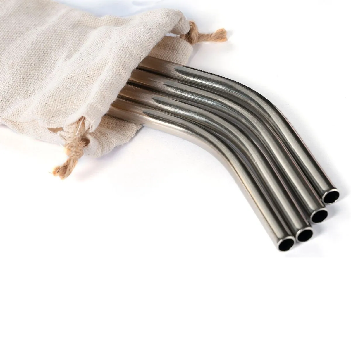 Stainless Steel Bent Drinking Straws - Eco Friendly/Washable / Reusable