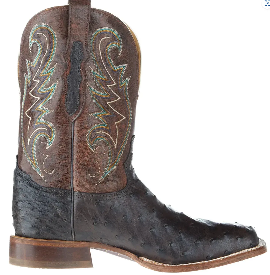 TONY LAMA MENS FOSTER SIENNA OSTRICH WESTERN BOOT STYLE EP6098