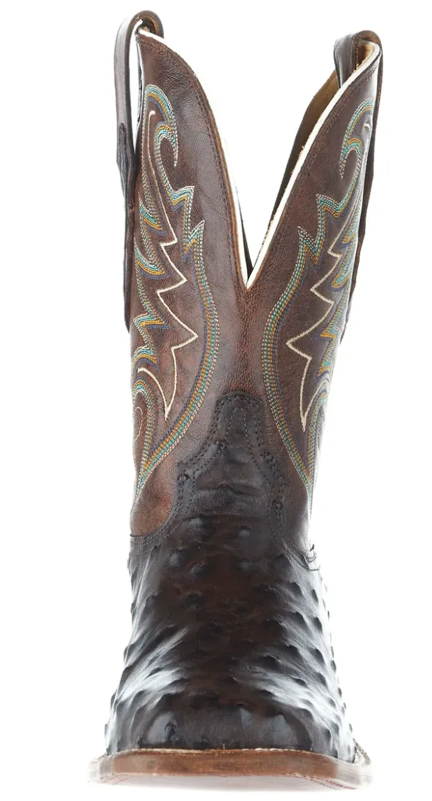 TONY LAMA MENS FOSTER SIENNA OSTRICH WESTERN BOOT STYLE EP6098