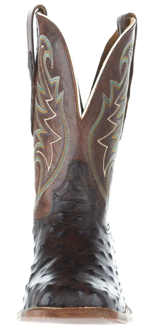 TONY LAMA MENS FOSTER SIENNA OSTRICH WESTERN BOOT STYLE EP6098