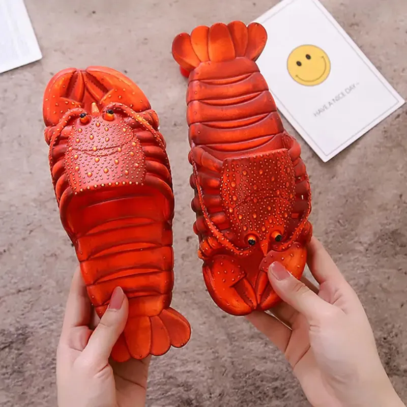 Trendy Designer Lobster Slippers