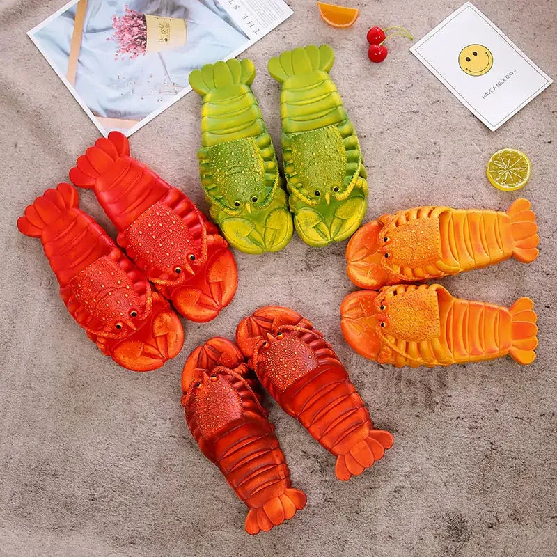 Trendy Designer Lobster Slippers