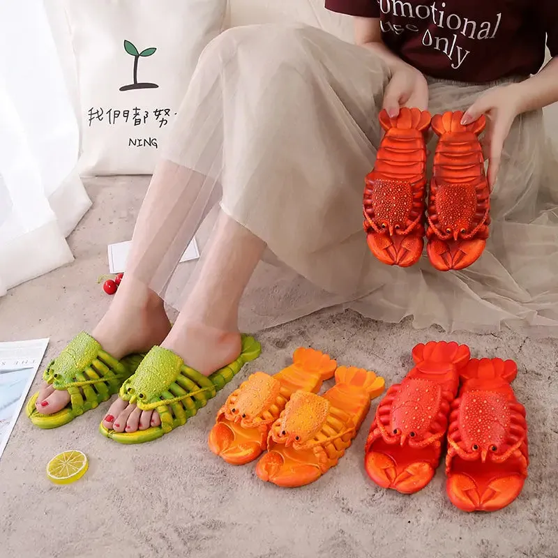 Trendy Designer Lobster Slippers