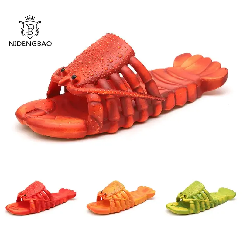 Trendy Designer Lobster Slippers