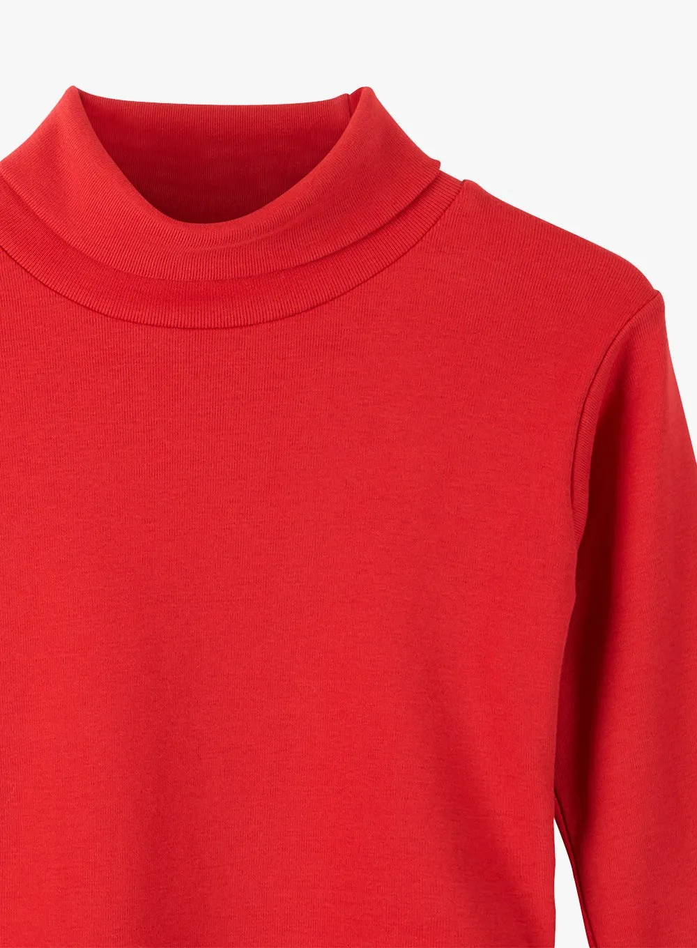 Unisex Classic Roll Neck in Red