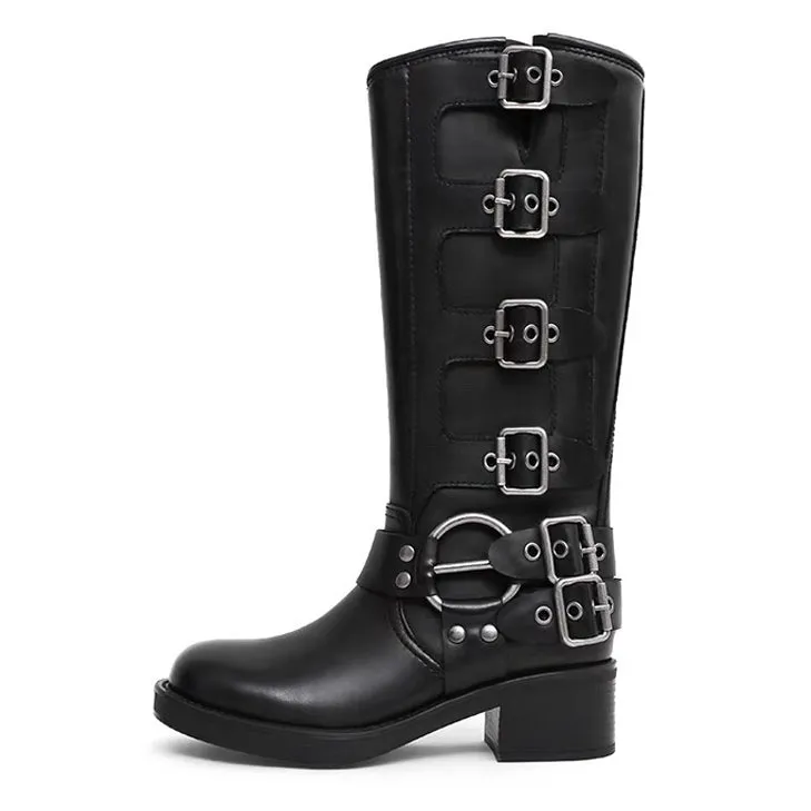 Uniwim Gift Grunge Sleaze Buckle Boots