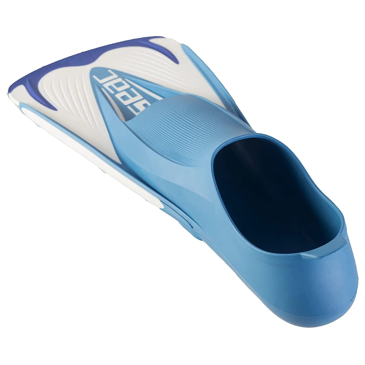 Used Seac Men's Team Snorkeling Swim Fins - Blue, Size: 8-9.5