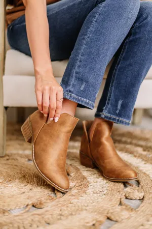 Vanish Ankle Booties | Cognac