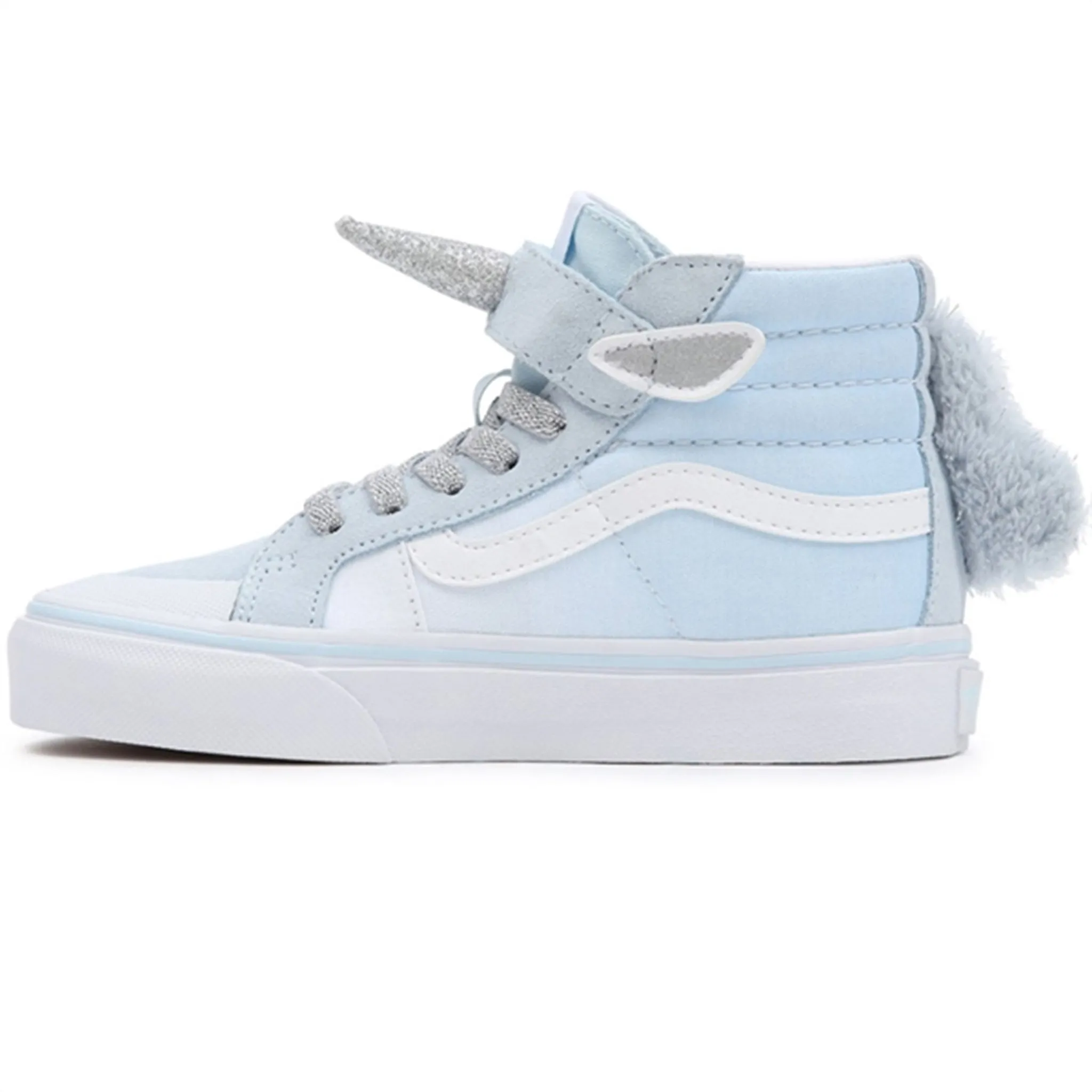 VANS SK8 Hi Unicorn Delicate Blue Silver Shoes