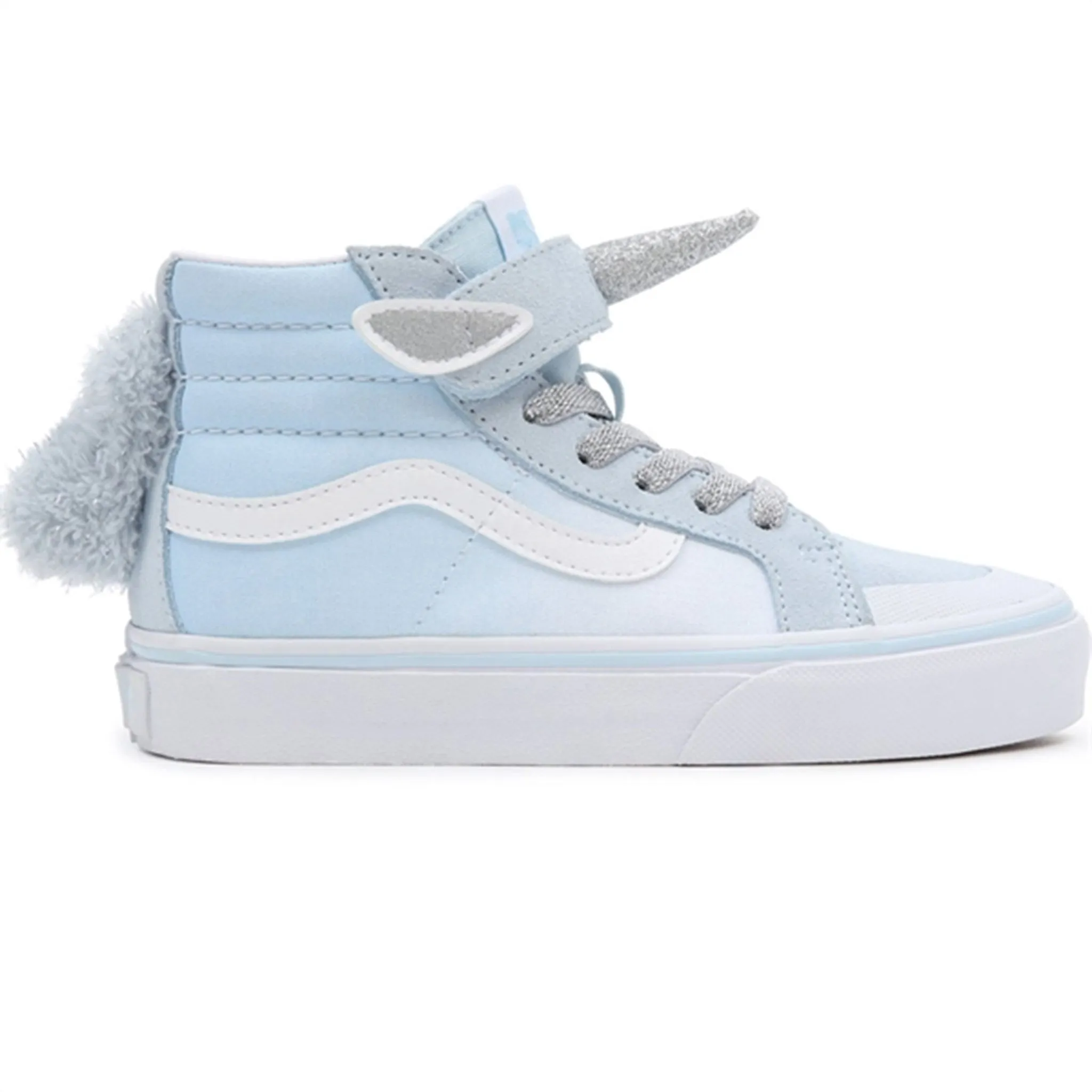 VANS SK8 Hi Unicorn Delicate Blue Silver Shoes