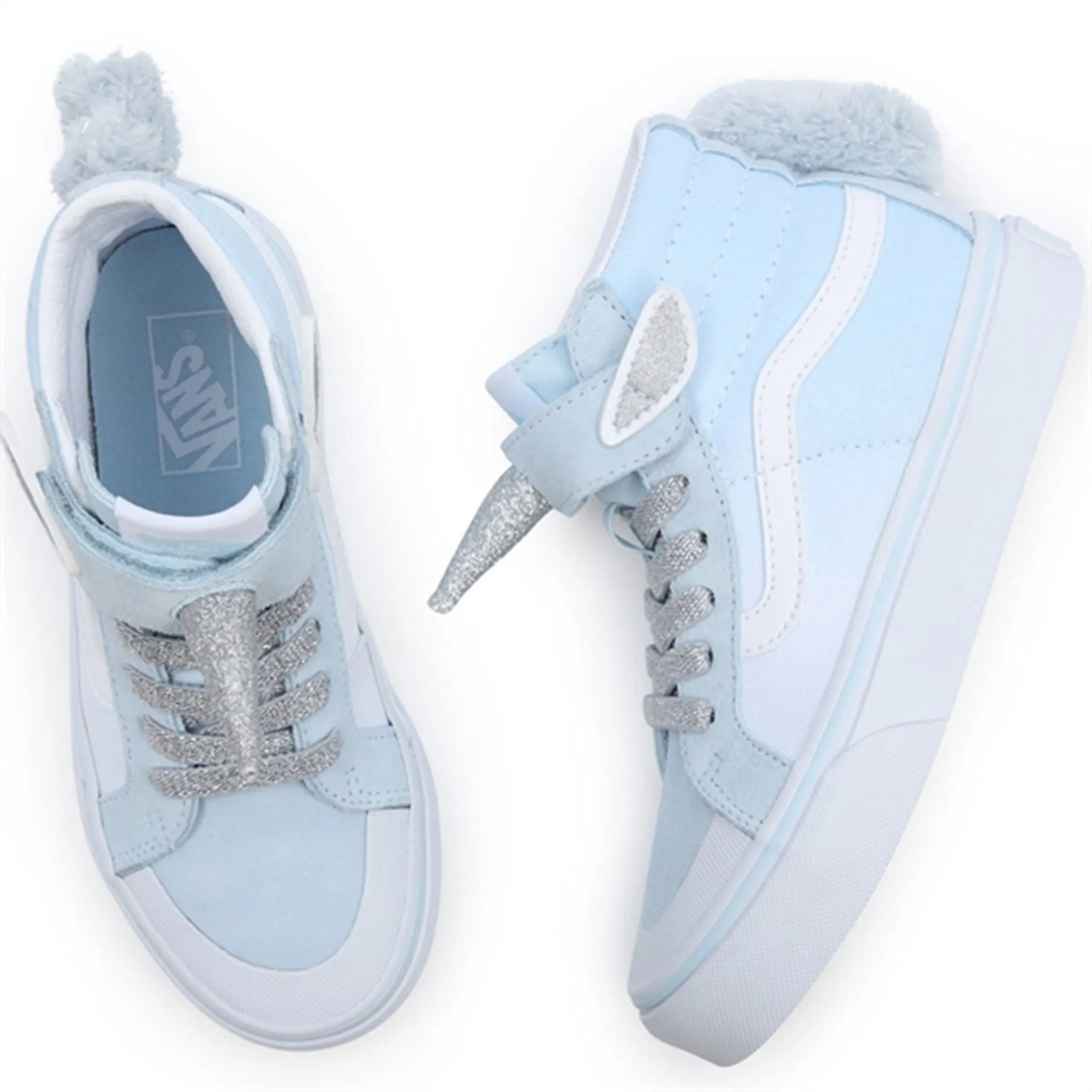 VANS SK8 Hi Unicorn Delicate Blue Silver Shoes