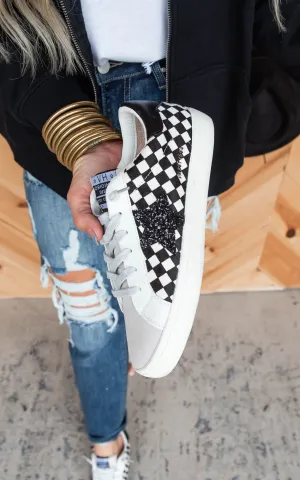 Vintage Havana Flair Sneakers | Black Checkered