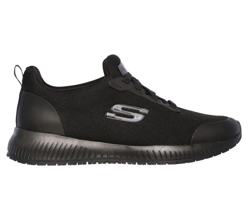 Women's Wide Fit Skechers Squad Sr 77222 Walking Sneakers