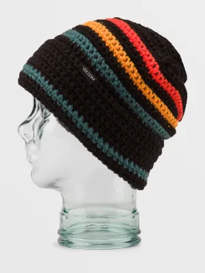 Womens Yay Crochet Beanie - Black