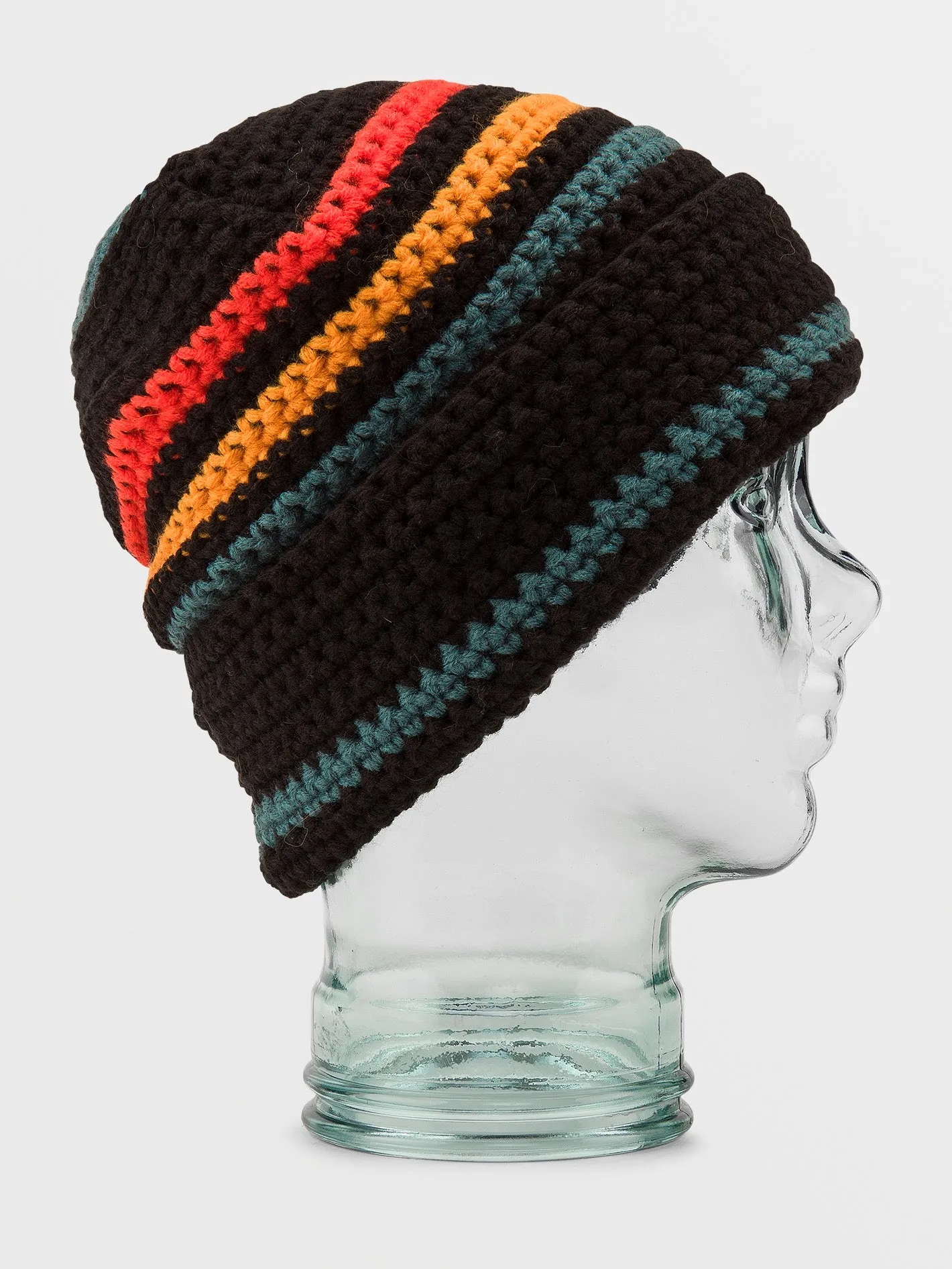 Womens Yay Crochet Beanie - Black