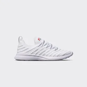 Youth's TechLoom Wave White / Red / Navy